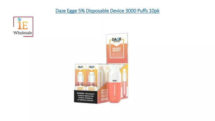 daze egge 5 disposable device 3000 puffs 10pk
