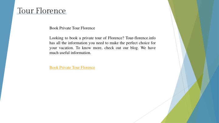 book private tour florence looking to book