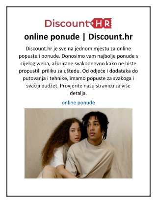 online ponude  Discount.hr
