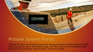 Solar Companies In FT Lauderdale – Prosolar Florida