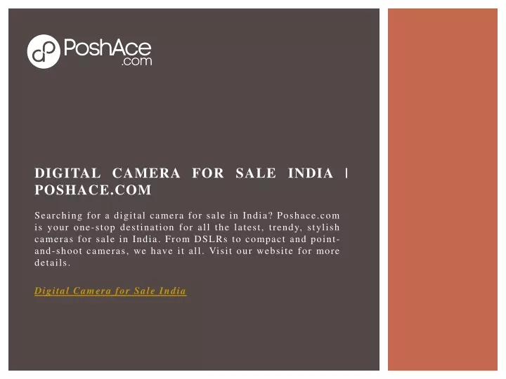 digital camera for sale india poshace com