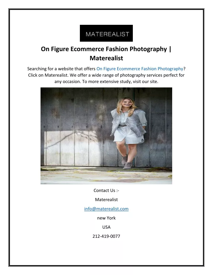 on figure ecommerce fashion photography