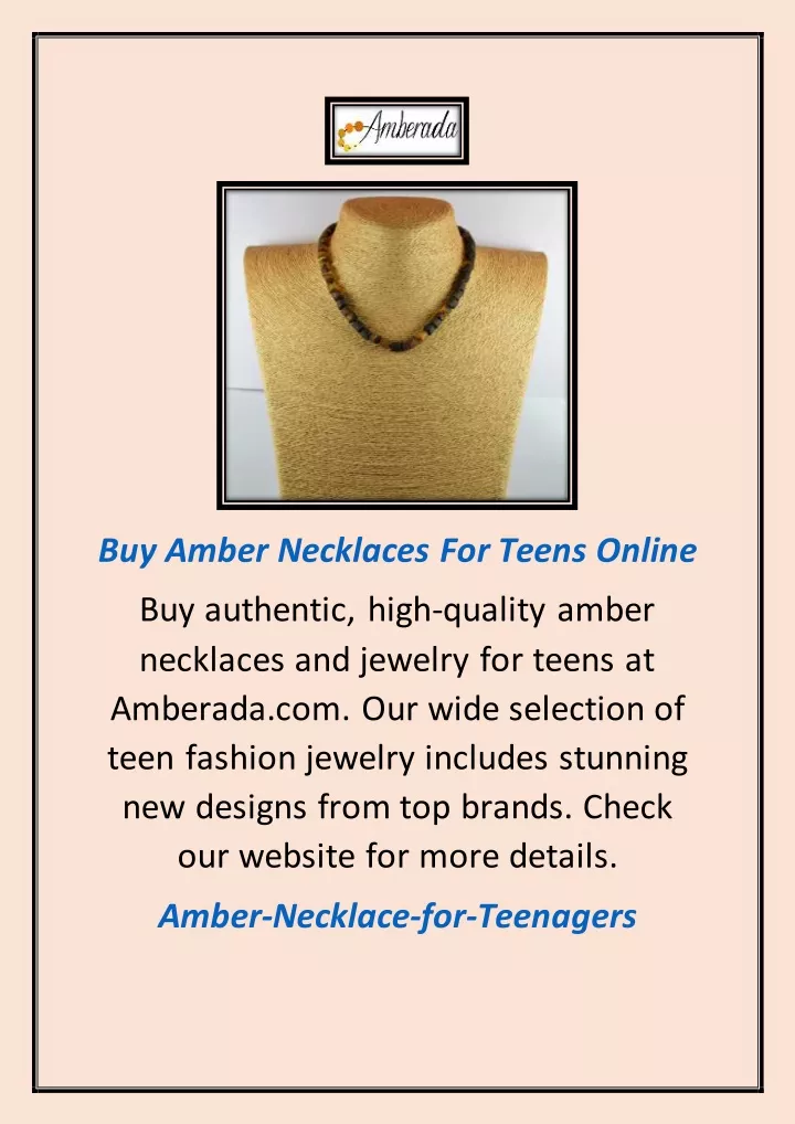 buy amber necklaces for teens online