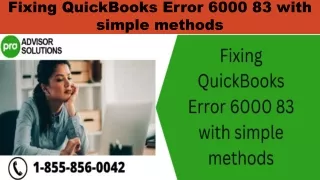 fixing quickbooks error 6000 83 with simple methods