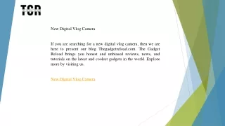 new digital vlog camera if you are searching