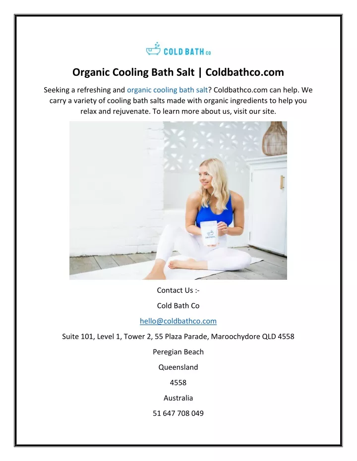 organic cooling bath salt coldbathco com