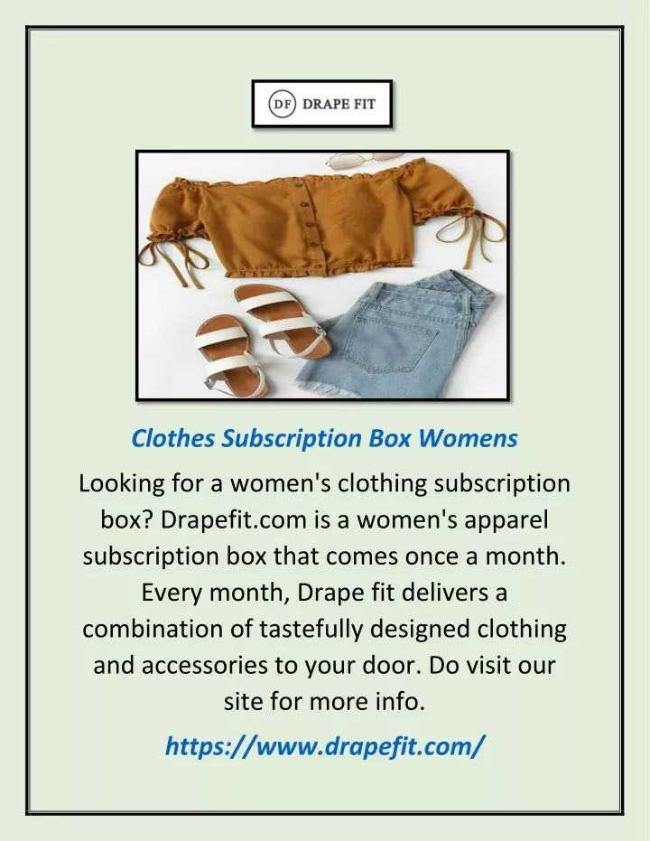 clothes subscription box womens
