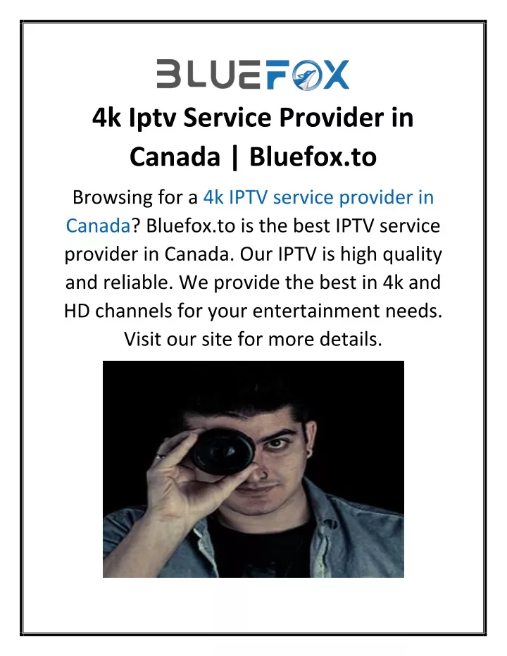 4k iptv service provider in canada bluefox to