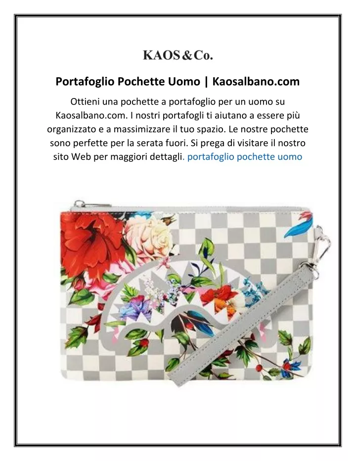 portafoglio pochette uomo kaosalbano com