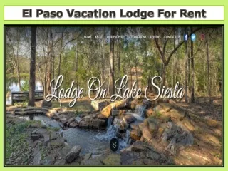El Paso Vacation Lodge For Rent