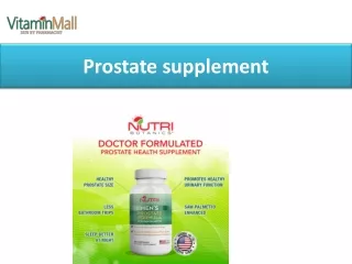prostate supplement