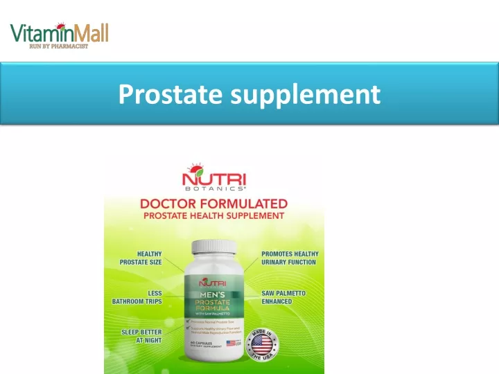 prostate supplement