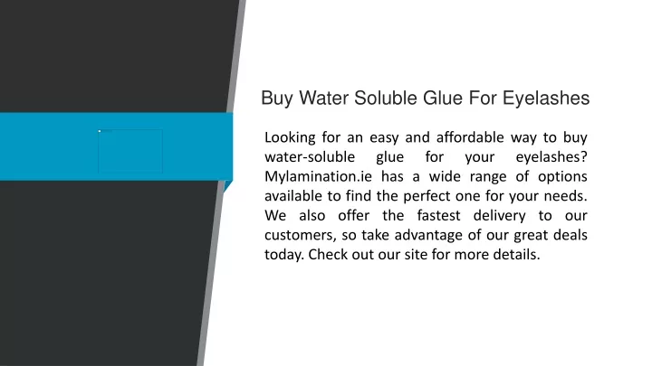 buy water soluble glue for eyelashes