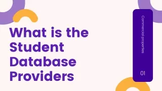 What is the Student Database Providers