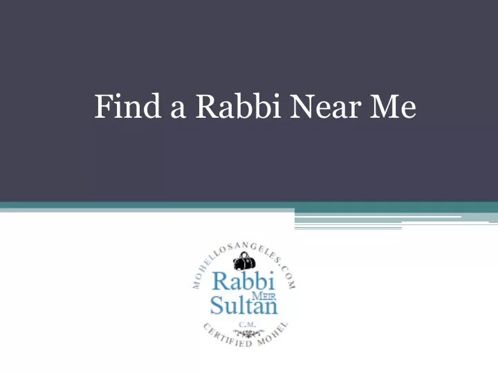 find a rabbi near me