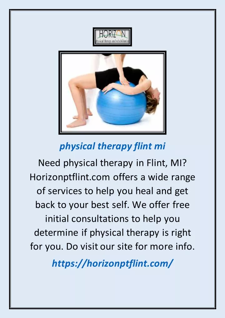 physical therapy flint mi
