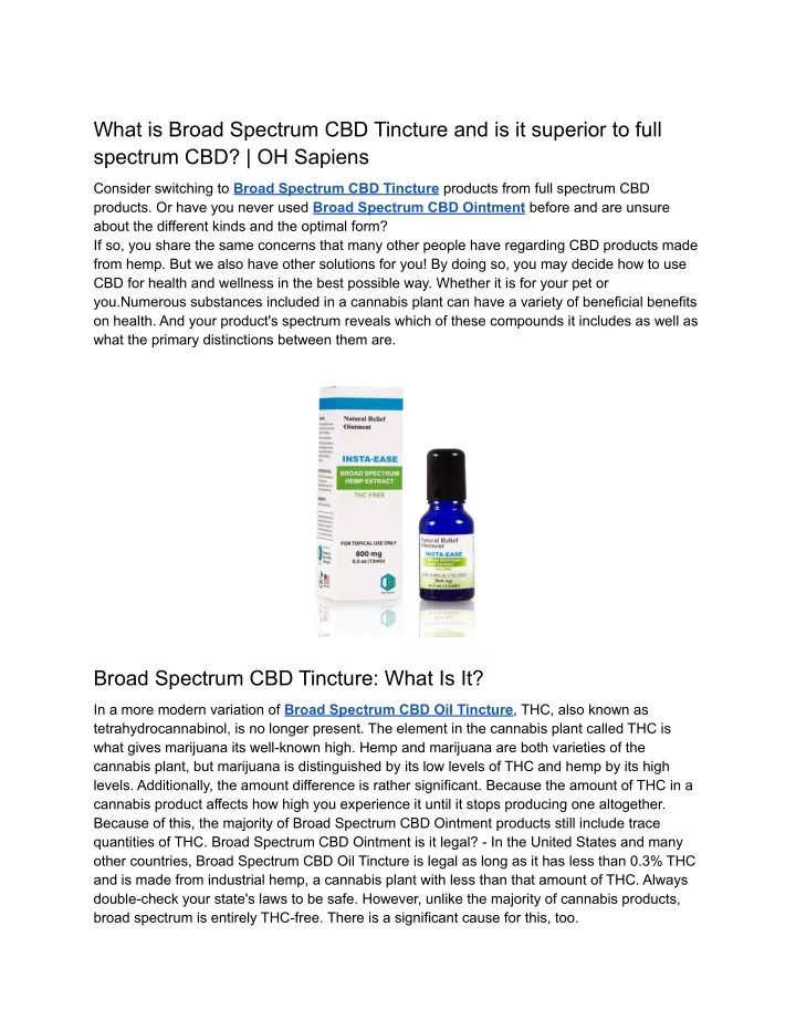 PPT What Is Broad Spectrum CBD Tincture And Is It Superior To Full ppt-what-is-broad-spectrum-cbd-tincture-and-is-it-superior-to-full