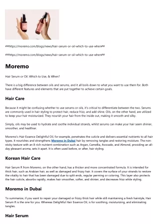 https moremo com blogs news hair serum