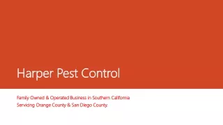 Best Harper Pest Control Services in Irvine CA