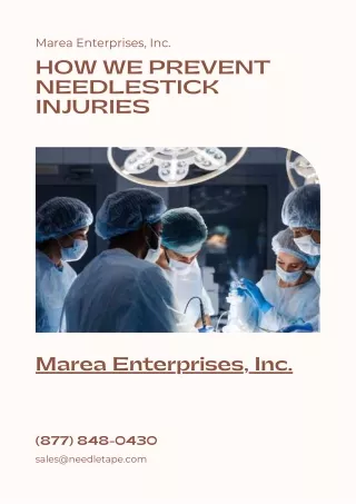 marea enterprises inc how we prevent needlestick