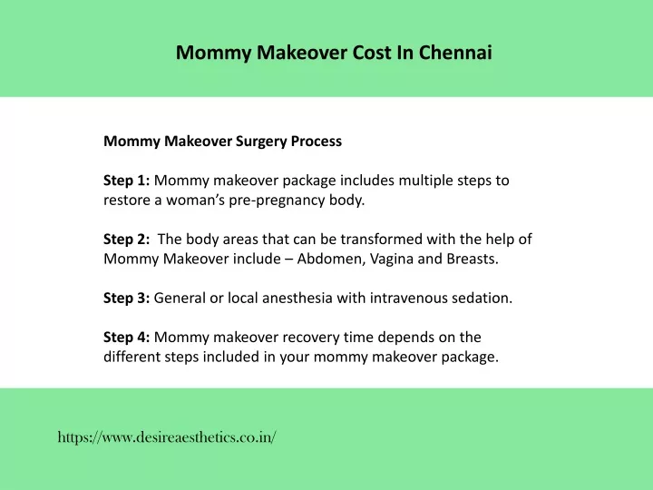 mommy makeover cost in chennai