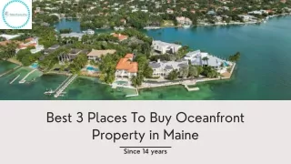 Best 3 Places To Buy Oceanfront Property in Maine