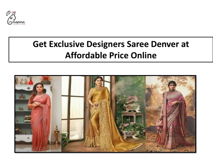 get exclusive designers saree denver