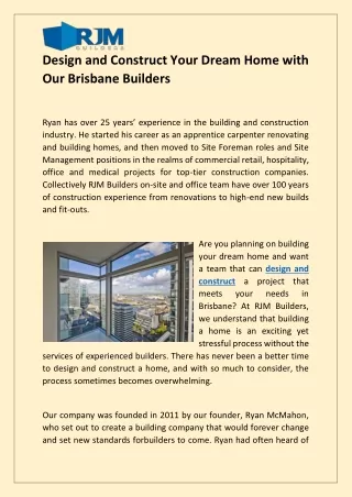 design and construct your dream home with