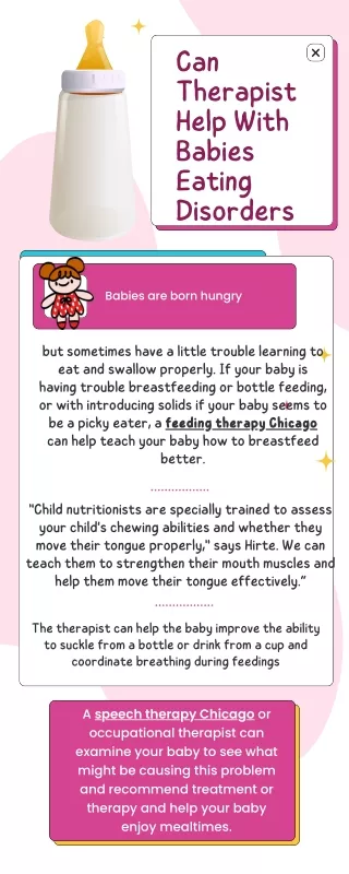 can therapist help with babies eating disorders