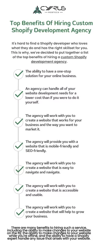 top benefits of hiring custom shopify development