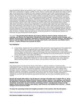 Drug Eluting Stent Market