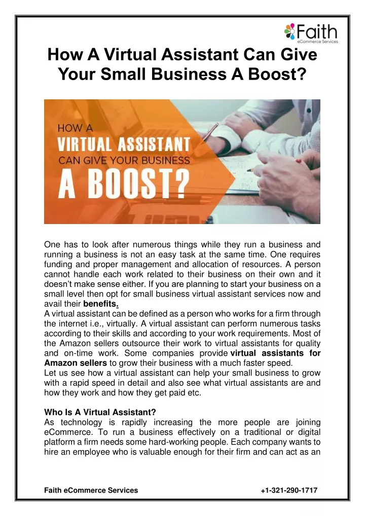 how a virtual assistant can give your small