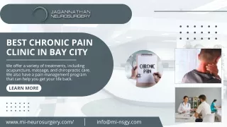 Get Chronic Pain Clinic Services In Bay City | Jagannathan Neurosurgery