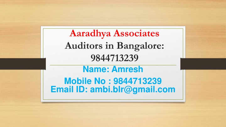 aaradhya associates auditors in bangalore 9844713239