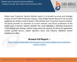 global laser projection systems market industry
