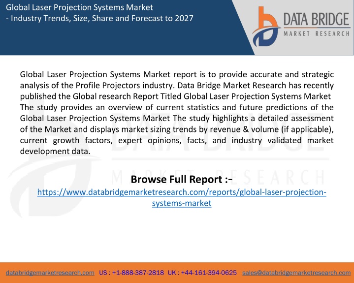 global laser projection systems market industry