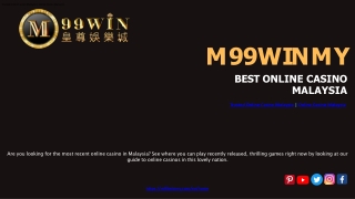 M99winmy - Best  Online casino Malaysia 2023