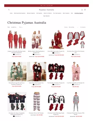 Christmas Pyjamas Australia Collections