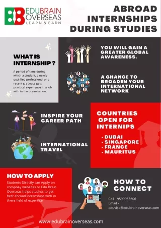 Abroad Internships During Studies - EduBrain Overseas
