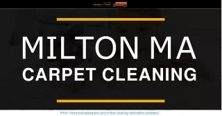 Extend the life of your carpets with the best carpet cleaning in Milton MA