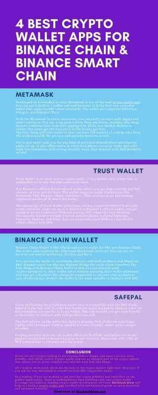 4 Best Crypto Wallet Apps For Binance Chain and Binance Smart Chain