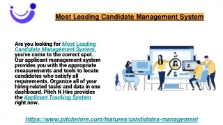 most leading candidate management system