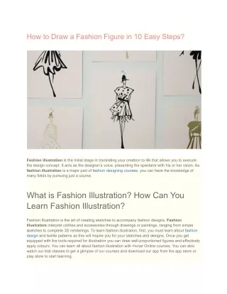 how to draw a fashion figure in 10 easy steps