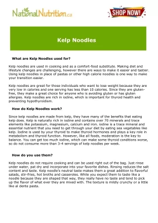 kelp noodles