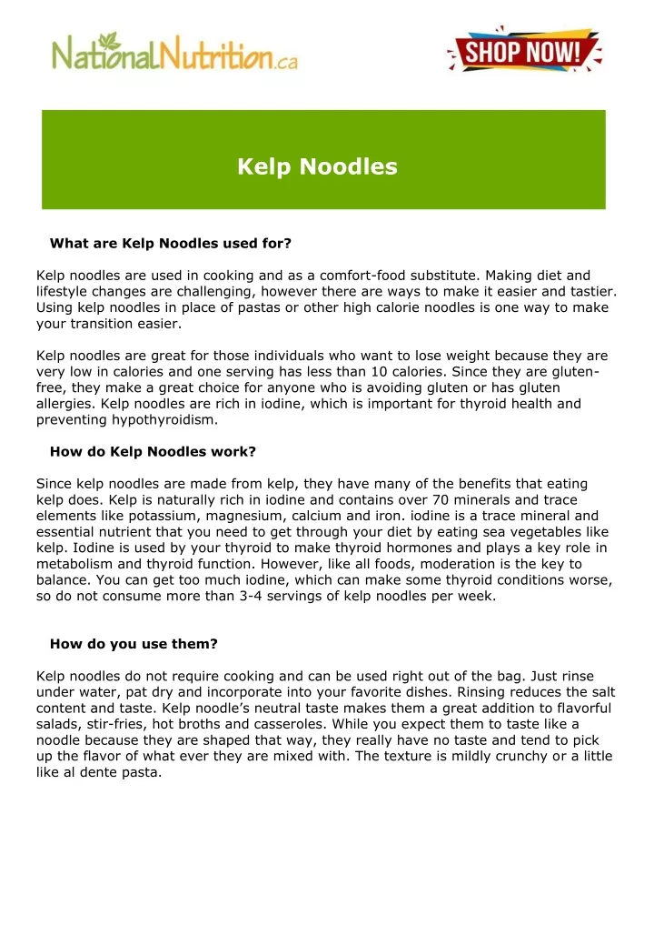 kelp noodles