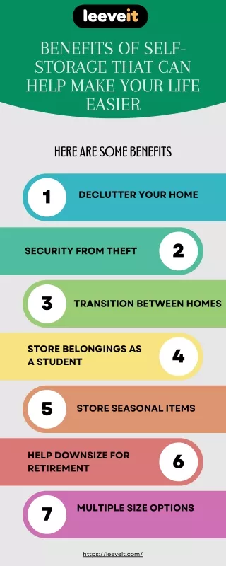 Benefits of Self Storage That Can Help Make Your Life Easier