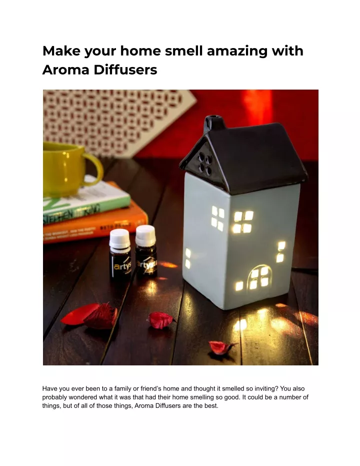make your home smell amazing with aroma diffusers