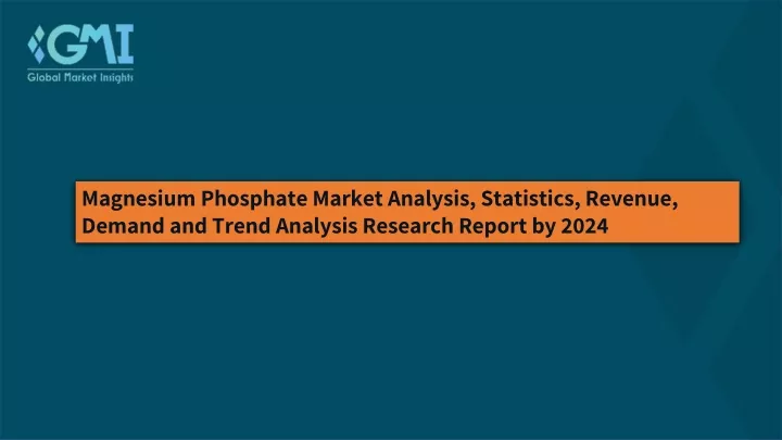 magnesium phosphate market analysis statistics