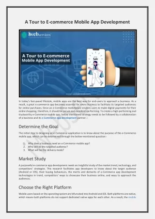 a tour to e commerce mobile app development