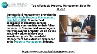 Top Affordable Property Management Near Me in USA
